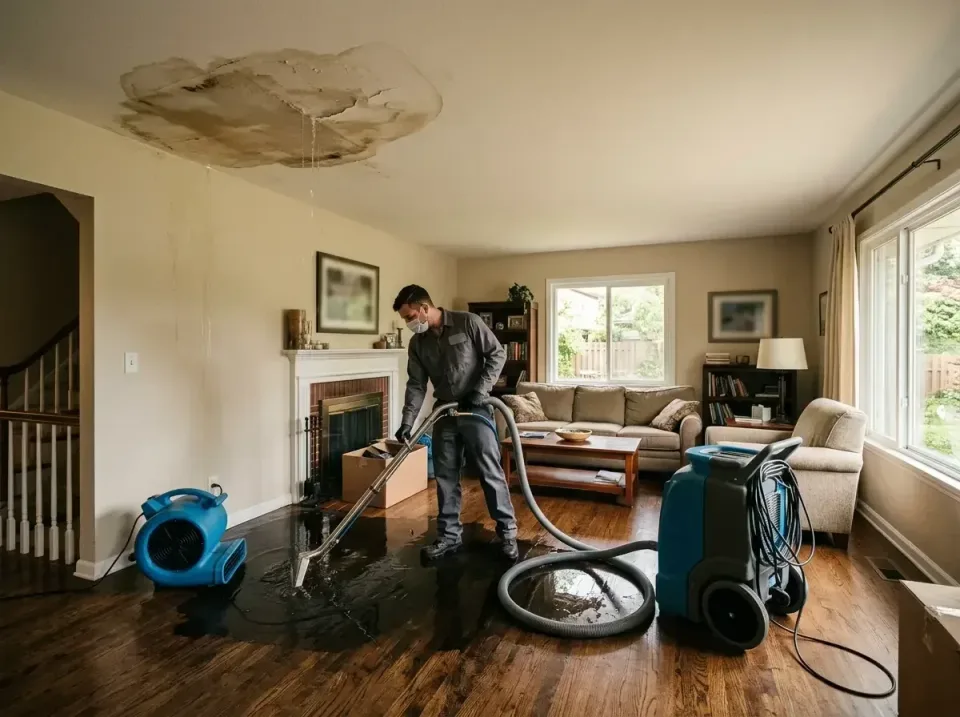 attic-pipe-burst-ceiling-drip-008 — frequently asked questions, Water Damage Restoration & Carpet Care in Hanover, MN